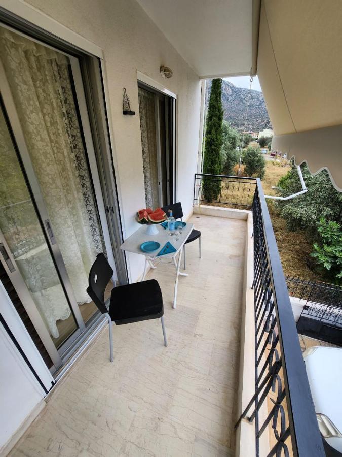 Queen Aspri Apartment 3' Min To The Beach! Antikyra Exteriér fotografie